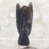 Hand Carved Obsidian Crystal Angel 6cm
