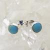 Turquoise Round Stud Earrings 5mm