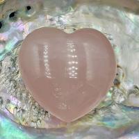Rose Quartz Puff Heart 45mm