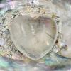 Quartz Crystal Puff Heart 40mm