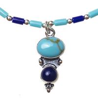Turquoise & Lapis Native American Necklace
