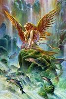 Angel of Water Greetings Card