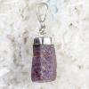 Natural Ruby Pendant in Solid 925 Silver No15
