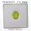 Faceted Peridot Oval Gemstone 9x7mm